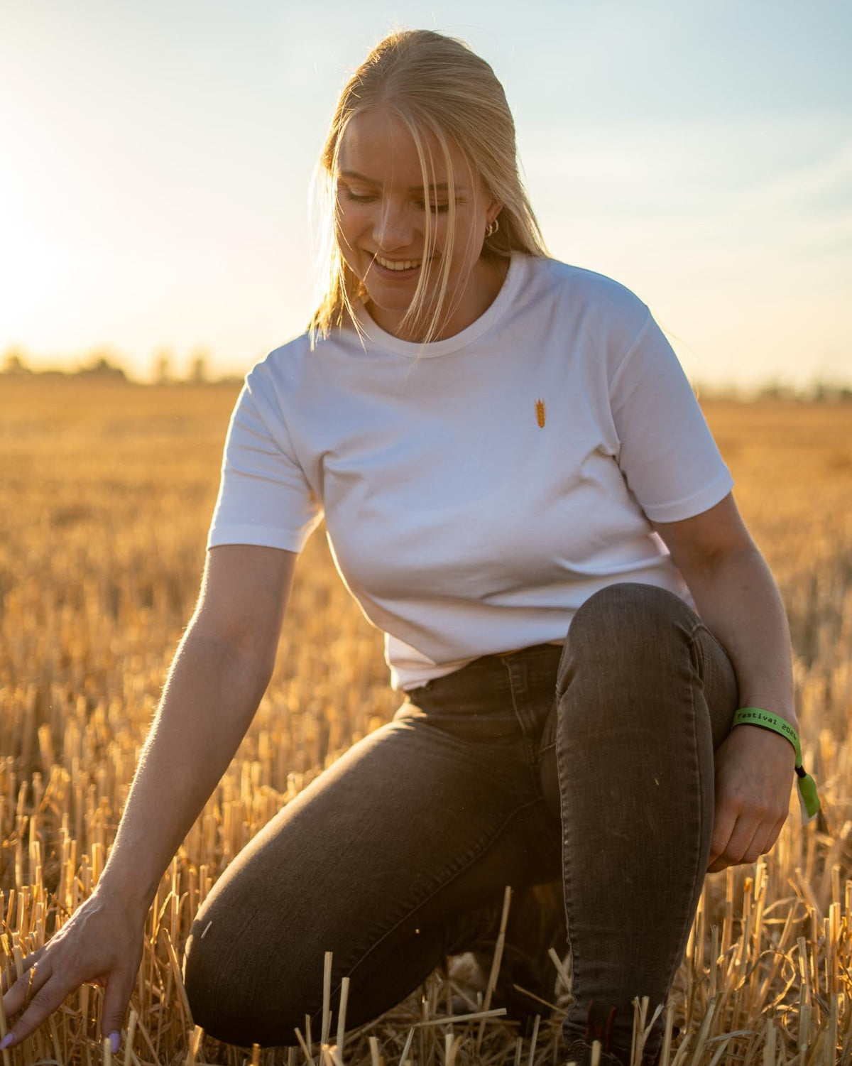 T-Shirt mit Gerstenähre