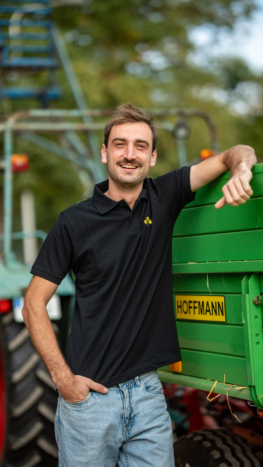 Poloshirt schwarz