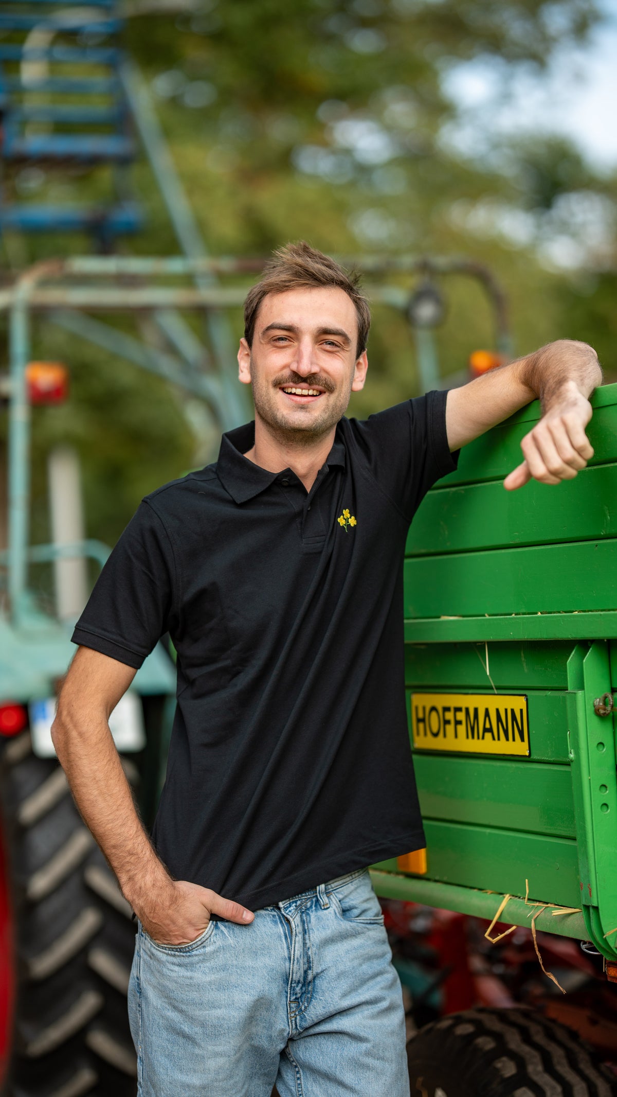 Poloshirt schwarz
